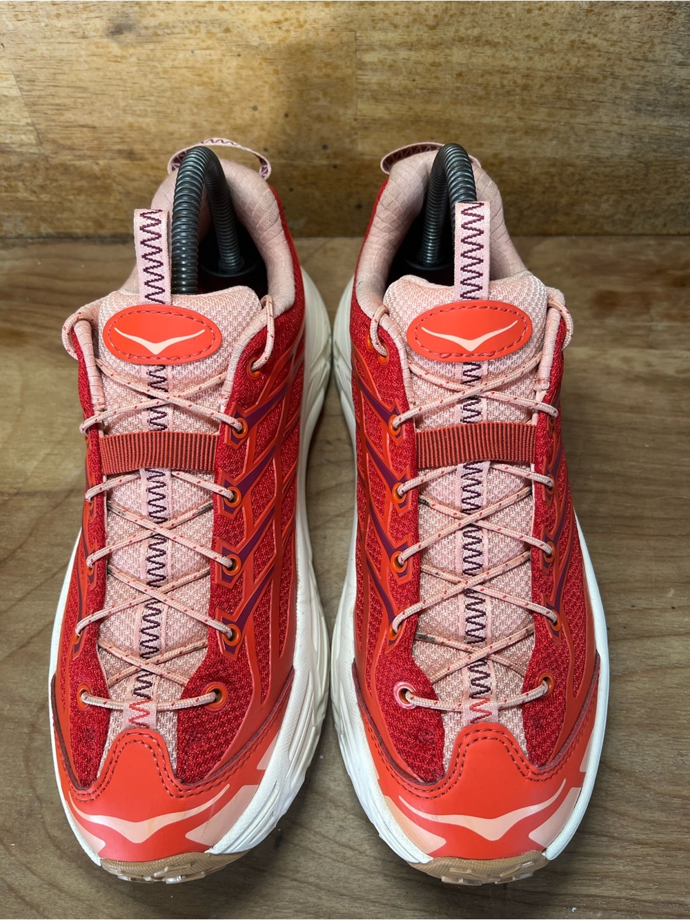 Hoka One One Mafate Three2 Womens Size 8 Trail Running Shoes Sneakers Tomato - Picture 3 of 12